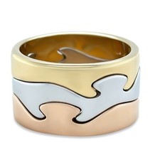 Authentic Georg Jensen 18ct Gold Fusion Three Piece Ring 21.9g RRP $6,600*