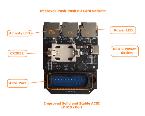 Acsi2stm hard disk drive - disk,