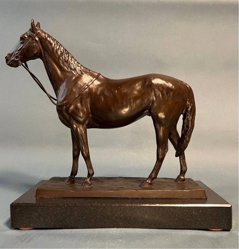 Bronze horse walking sculpture - horse,
