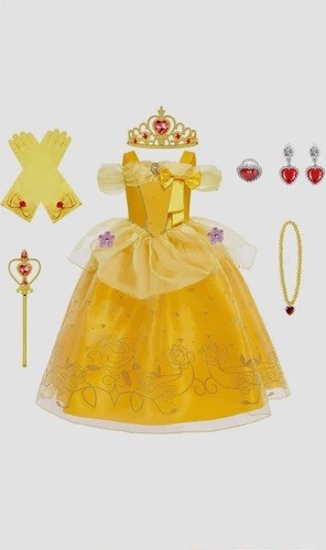 Girls belle princess costume - belle,