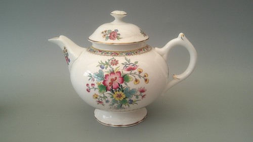 Coalport ming rose teapot 2 - ming,