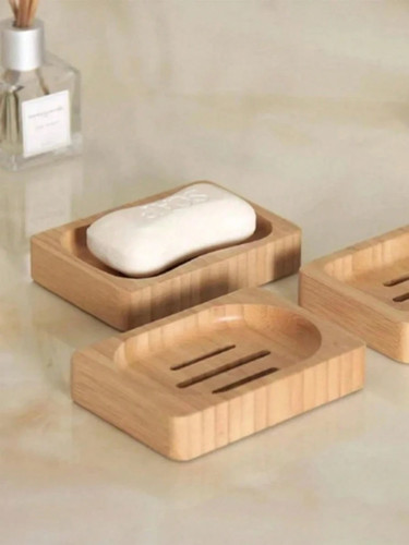 Bamboo wooden soap dish - soap,