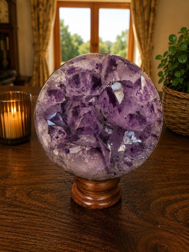Huge giant amethyst sphere - amethyst,