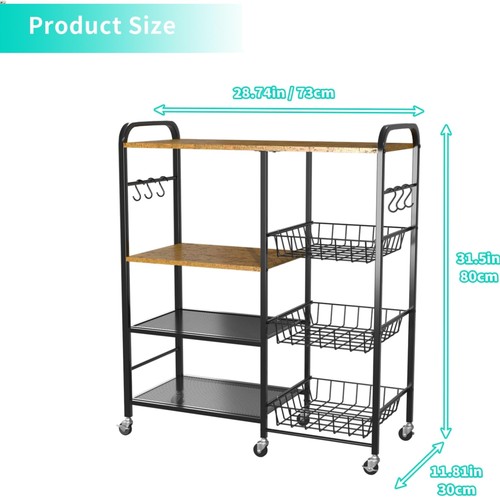 Rolling kitchen microwave - rolling, cart