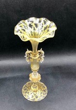 Antique Venetian Salviati Glass Vase, hand blown with gold gilding Circa.1890