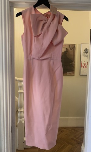 Roksanda pink bow dress - pink, uk