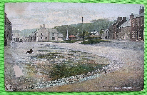 Town yetholm postcard - postcard, .