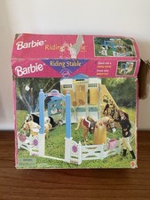 Barbie Riding Stable  #18428 Horse Corral Fence Play Set Mattel 1998 Vintage Box