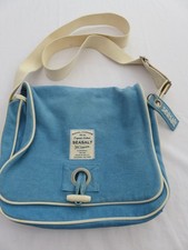 SEASALT CHAMBRAY ORGANIC COTTON CANVAS CROSSBODY MESSENGER SATCHEL HAND BAG MED