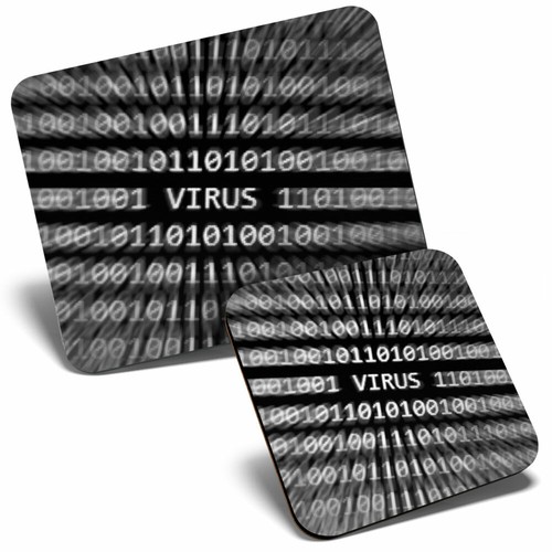 Mouse mat coaster set bw - mouse,