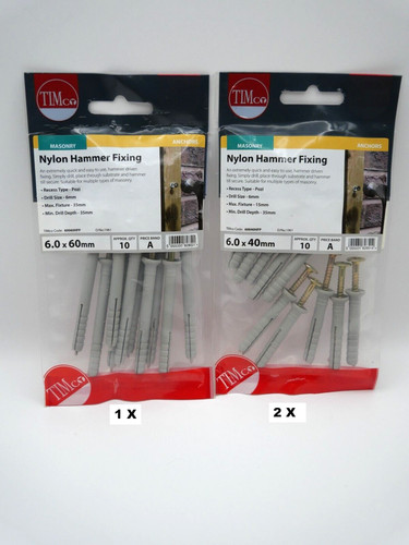 Timco spit frame fixings - &,