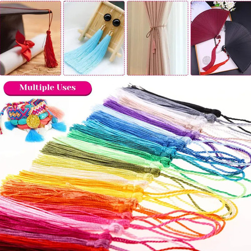 100pcs silky tassels crafts - tassels,