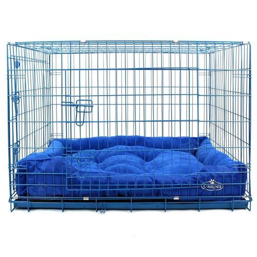 Blue dog cage with - cage,