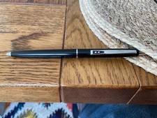 Vintage unique Paper Mate Black/chrome Ballpoint Pen double heart inc refill