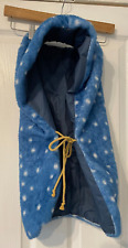 Dog coat blue white spots with hood size Medium