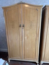 Vintage Walnut Wardrobes - one double & one triple wardrobe 