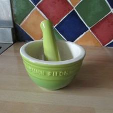 Kuhn Rikon Mortar & Pestle Ceramic Set, 4 1/2 " in Diameter never used