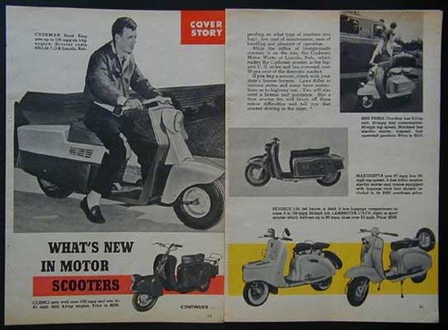 Motor scooter review cushman - motor,