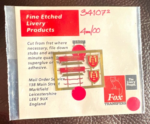 Fox transfers gauge etched - transfers,