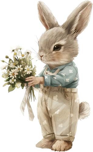 Colourful peter rabbit flower - colourful,