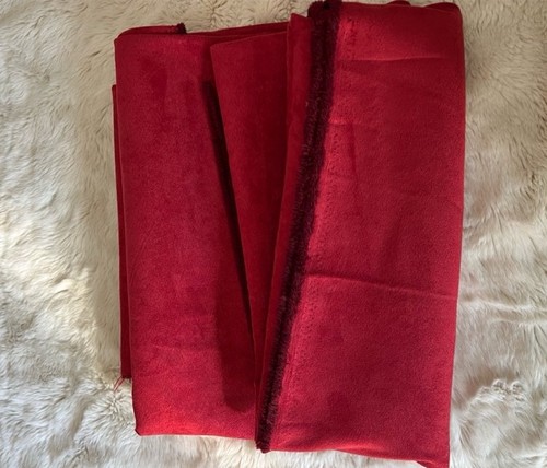 Nwot scarlet red suede fabric - nwot,