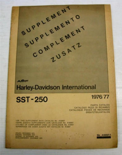 Harley davidson sst 250 - harley, sst-250
