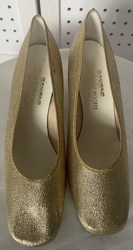 Vintage 1970s gold glitter - 1970s,