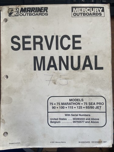 Mariner mercury service manual - mercury,