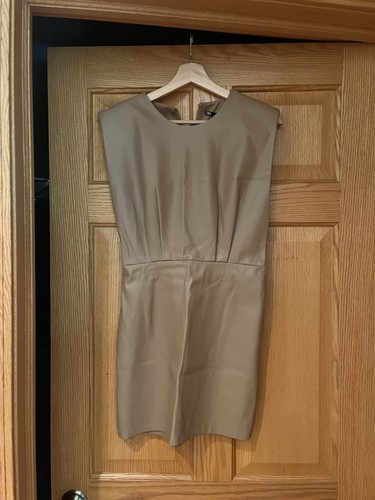 Zara faux leather dress - , women
