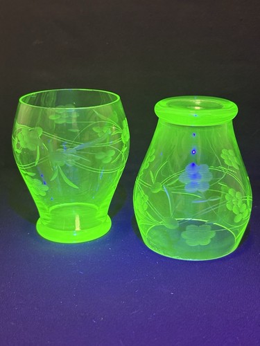 Vintage art deco green uranium - deco,