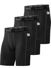 Runhit 3 Pack Compression Shorts Men Sports Underwear,Running ,Workout….size M