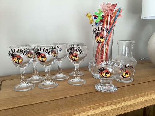 Malibu style set - , glass