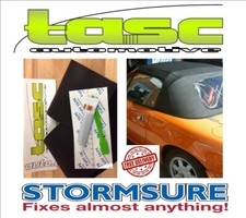 Black PVC Vinyl SOFT TOP LGE cabriolet hood convertible rip tear REPAIR KIT 15g 