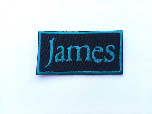 James embroidered iron - james, iron-on