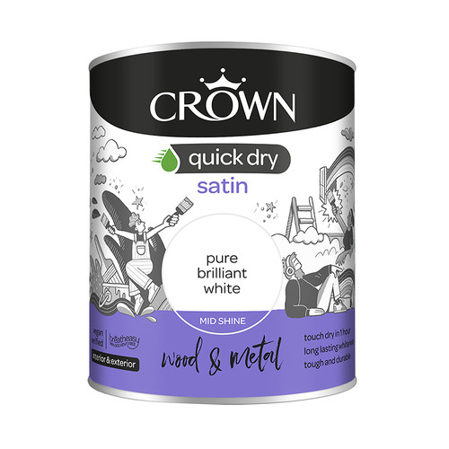 Crown quick dry satin paint - crown,