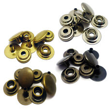 C.S Osborne Solid Brass / Steel Snap Fasteners - Antique, Black, Nickel, Brass