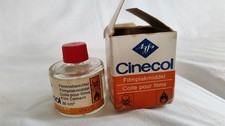 AGFA CINECOL Film Cement 30ml Vintage Unused Bottle (Orange/White Box #1)