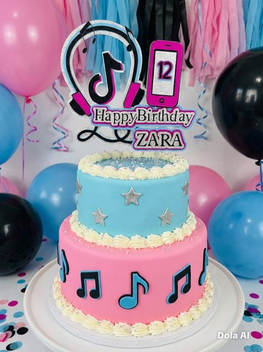 Tiktok music inspired cake - tiktok,