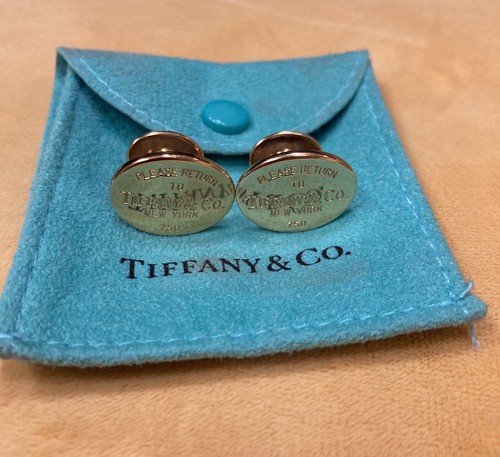 Tiffany gold cufflinks - 18, ct