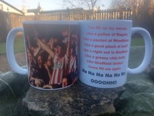 Sheffield United Legendary Greasy Chip Butty Song mug 11oz Christmas Gift