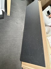 Kala Matt Black Stone effect  Kitchen Worktop Laminate Square Edge Offcut