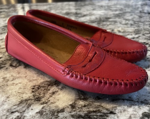 Minnetonka red pebble leather - minnetonka,