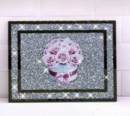 Crushed diamond chopping board - diamond,