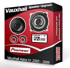Vauxhall Astra H Rear Door speakers Pioneer car speaker kit + adapters 210W