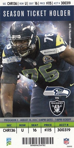2013 seattle seahawks - seattle, vs