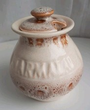 Vintage MARMALADE Jar Pot  FOSTERS Honeycomb Cornwall Cornish