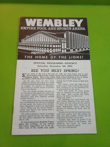 Wembley lions brighton - lions,