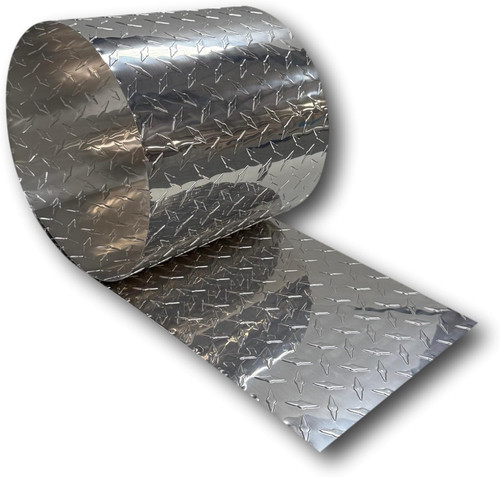8ft long embossed aluminum - ft,