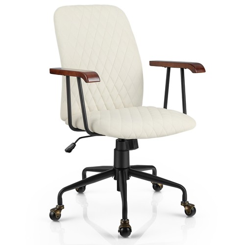 Swivel velvet office chair - office,
