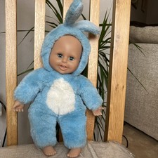 Vintage 29cm Peterkin Dolls World Bunny Rabbit Baby In Blue